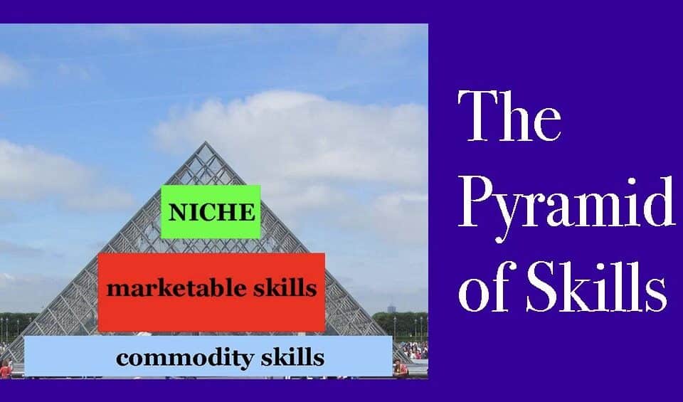 Pyramid of Skills: Elevate your career with niche, marketable, and commodity skills. Unlock leadership, talent, and HR strategies for success.