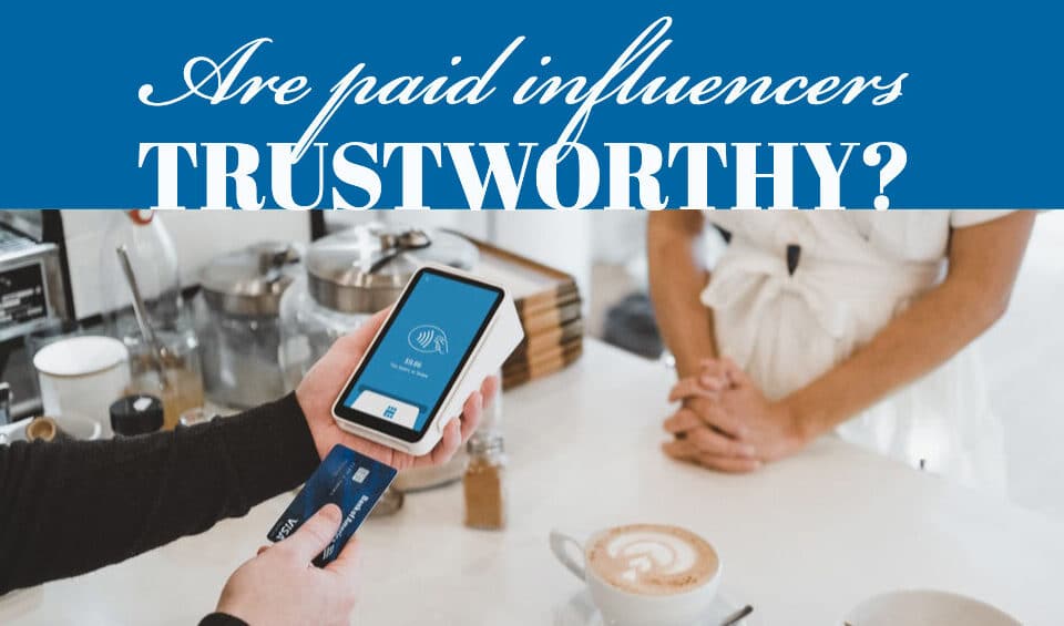 Exploring trust in influencer marketing. A phone and card transaction scene sparks discussion on career, talent, and leadership in the digital age.