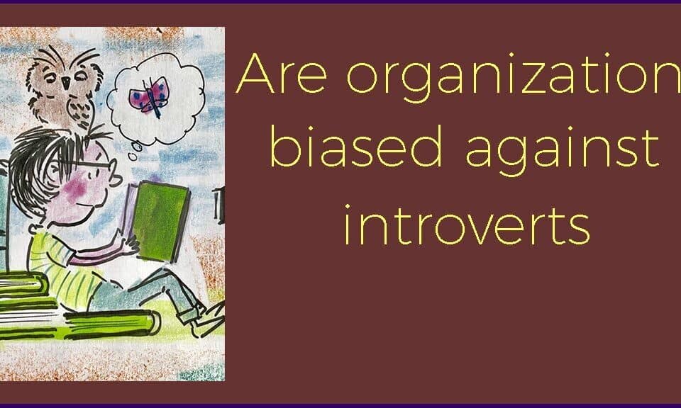 Cartoon of a thoughtful person reading, pondering introversion in the workplace. Exploring leadership, career growth, and HR dynamics for introverted talent.