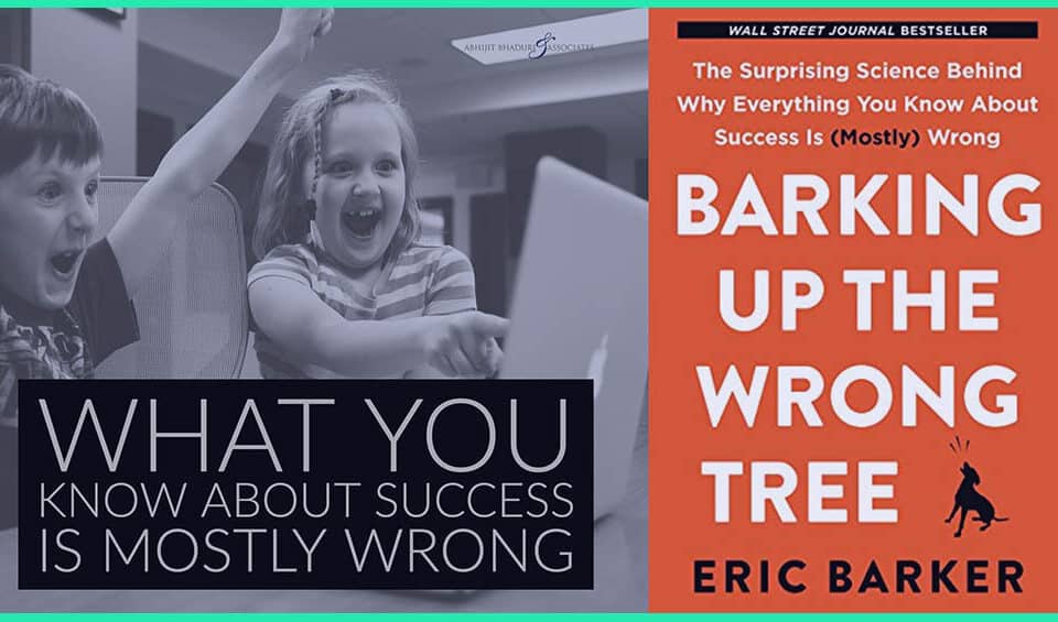 Kids excitedly react while learning about career success and leadership from the book "Barking Up the Wrong Tree" by renowned author. Perfect for HR talent insights!