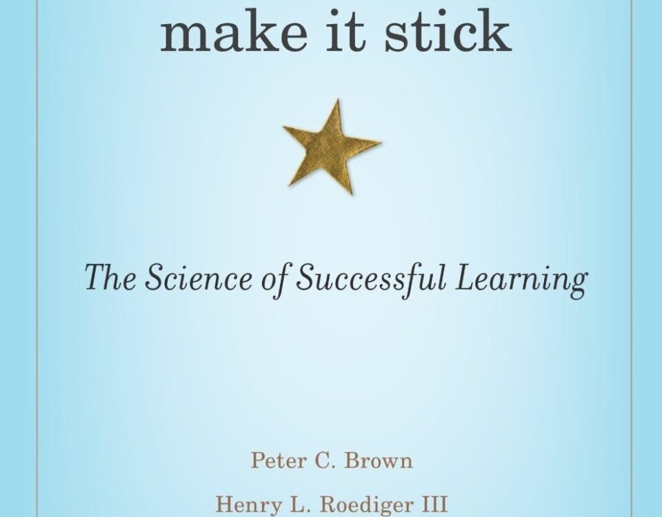 Book cover of "Make It Stick" exploring learning science. Ideal for career growth, leadership, HR, and talent development, penned by expert authors.