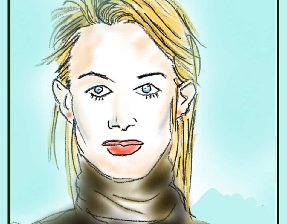 Illustration of a woman with blonde hair in a confident pose. Ideal for discussing leadership, career growth, or showcasing talent in HR and authorship.