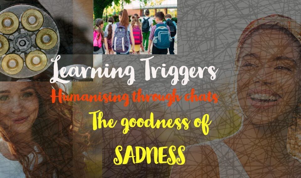 Collage of learning and emotions featuring text on humanizing interactions, perfect for inspiring a career in leadership, HR, and personal growth.
