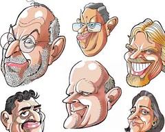 Cartoonist Ajit Ninan's caricatures of biz leaders