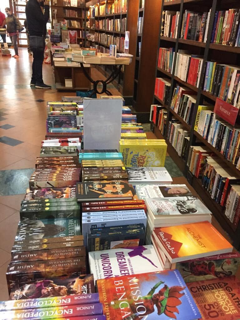Dreamers and Unicorns on display at Oxford Book Store, Park Street Kolkata.Photo courtesy Arjya Chakraborty