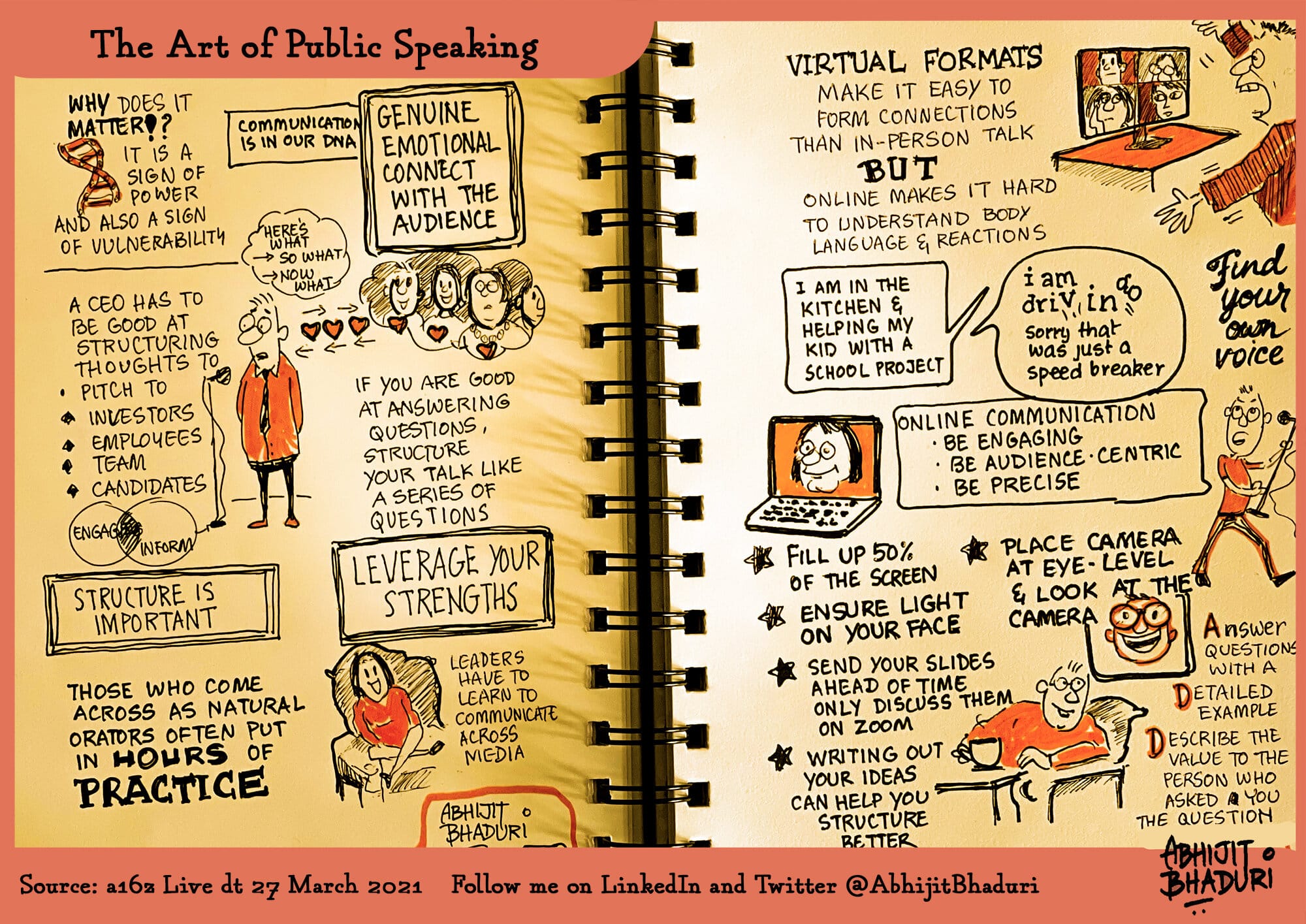 This sketchnote also has tips on how to be more impactful on Zoom calls.