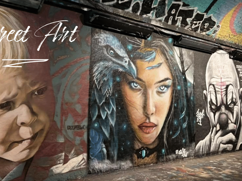 Vibrant street art showcasing diverse talent and creativity, reflecting a passion for leadership and an author's perspective on work and career dynamics.