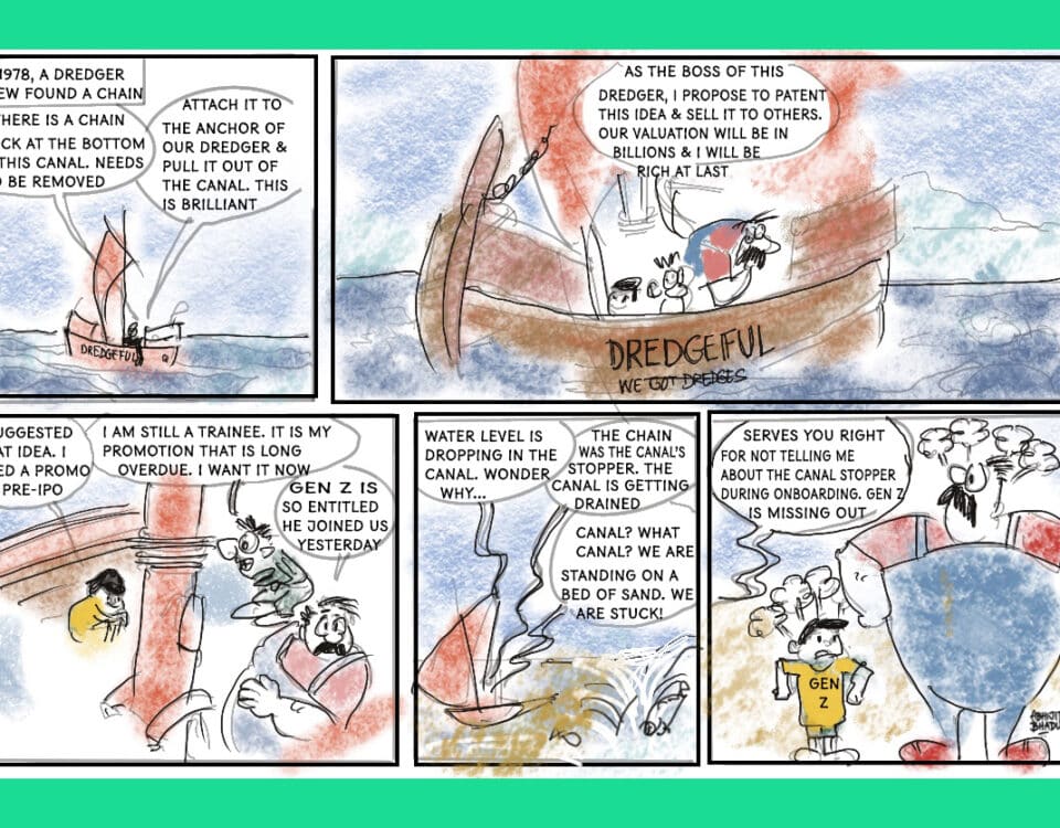 Cartoon_when a canal's stopper was opened