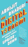 Cover of "The Digital Tsunami," featuring vibrant 3D lettering. Explores navigating changes in modern home and work life. Perfect for tech enthusiasts!