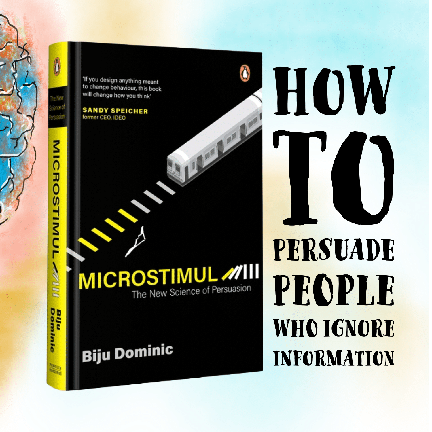 Cover of 'Microstimul' by Biju Dominic, exploring the new science of persuasion for effective communication.